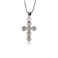 Necklace Donna Oro Woman in White Gold Diamante DFPF3589.006